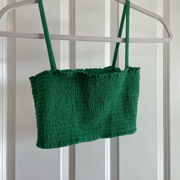 Reformation green bandeau crop top S - Picture 3 of 7